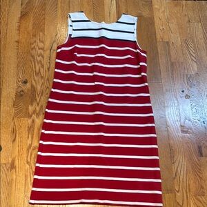 Brooks Brothers red white and blue stripe tank dress size 6